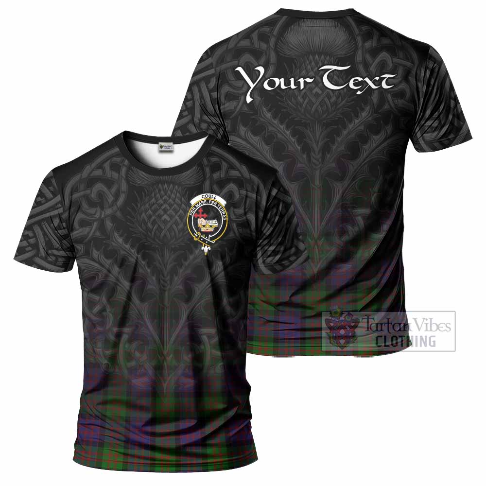 Coull Tartan T-Shirt with Family Crest Celtic Thistle Vibes - Tartan Vibes Clothing