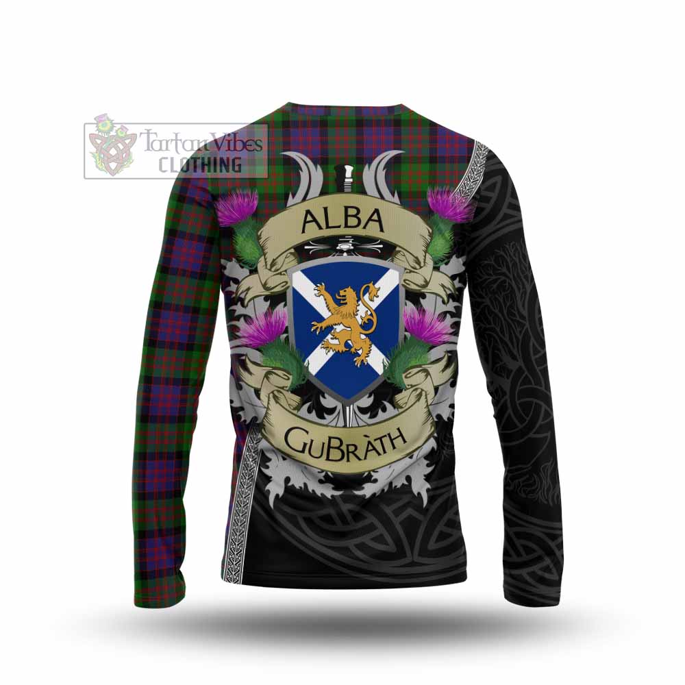 Coull Tartan Family Crest Long Sleeve T-Shirt Lion Rampant Royal Thistle Shield Celtic Inspired - Tartan Vibes Clothing