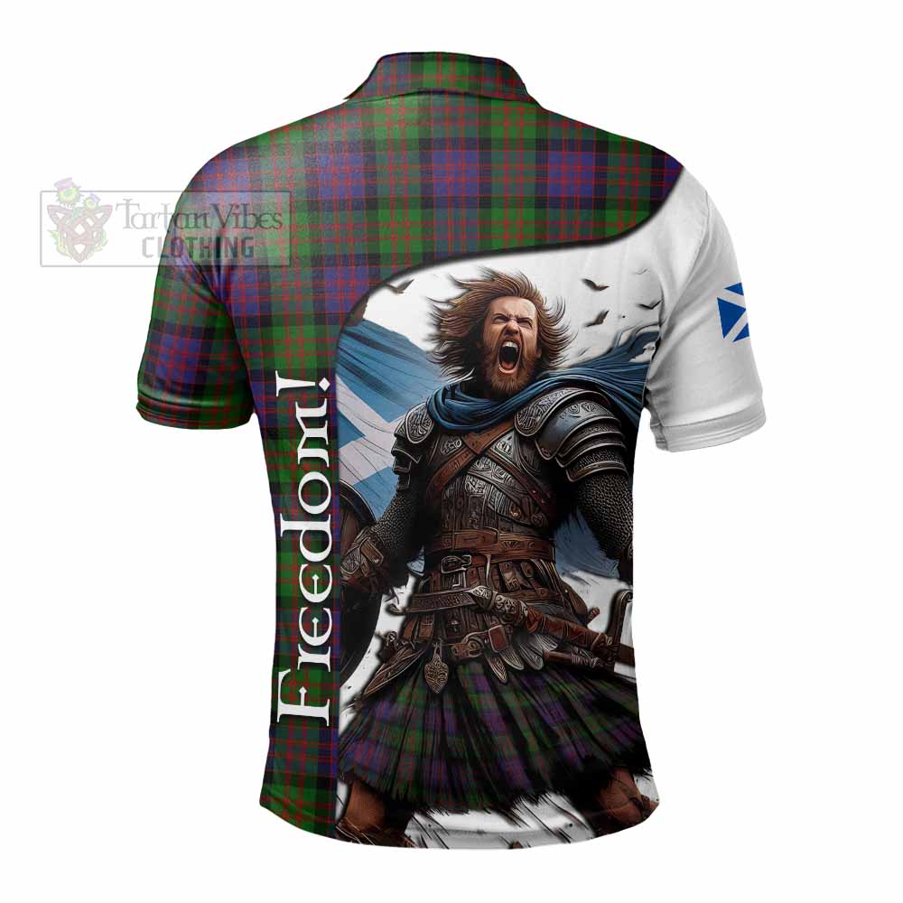 Tartan Vibes Clothing Coull Crest Tartan Polo Shirt Inspired by the Freedom of Scottish Warrior