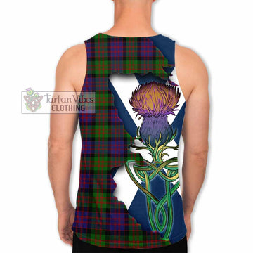 Coull Tartan Family Crest Men's Tank Top Scottish Thistle Celtic Inspired - Tartan Vibes Clothing