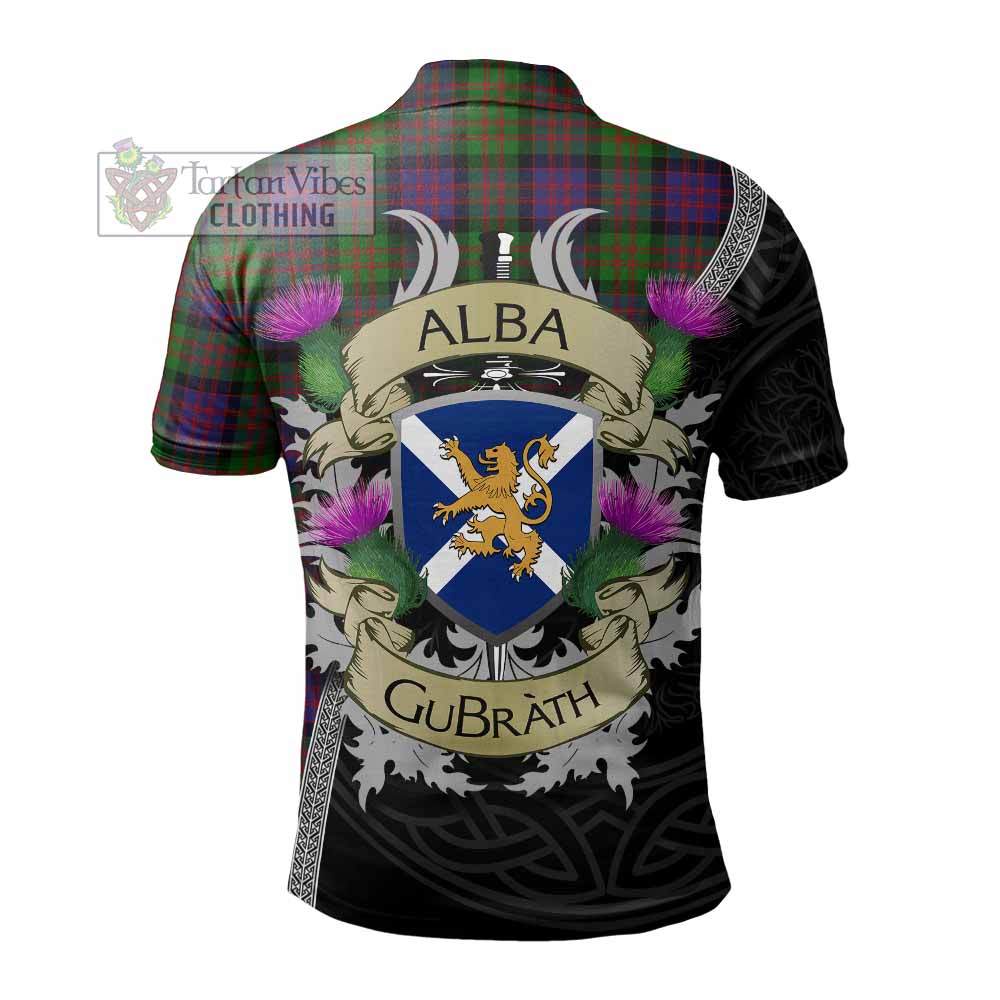 Coull Tartan Family Crest Polo Shirt Lion Rampant Royal Thistle Shield Celtic Inspired - Tartan Vibes Clothing