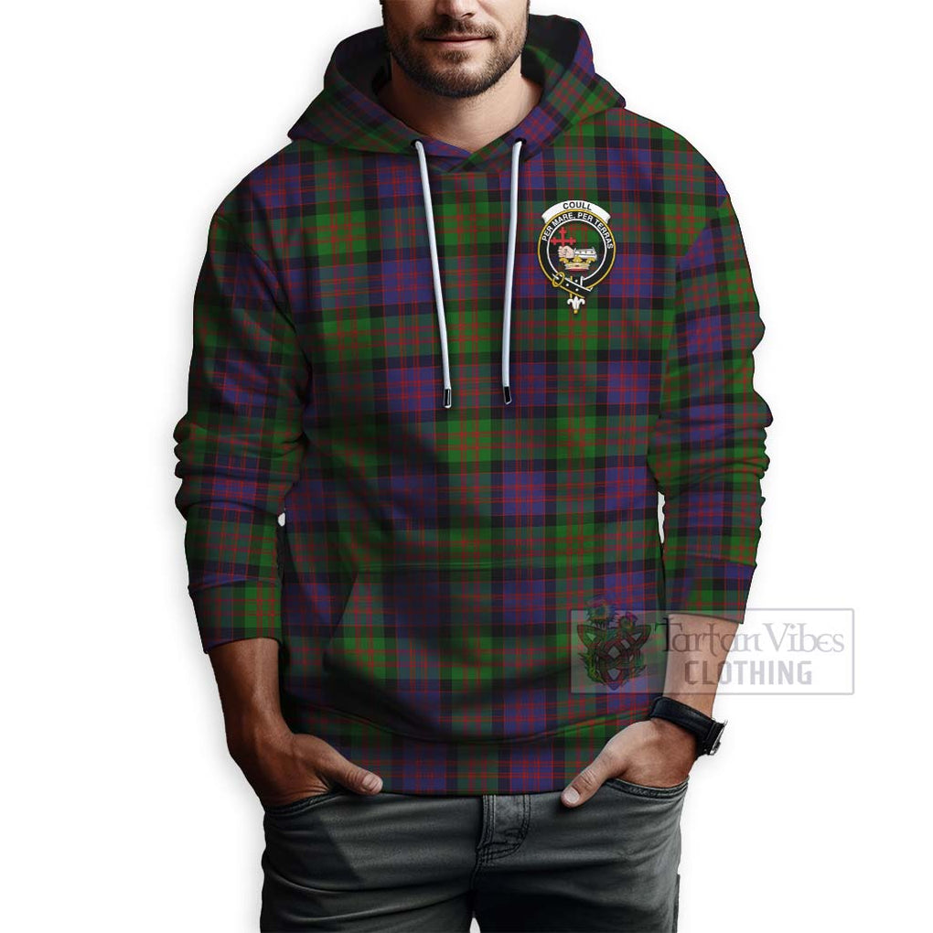 Coull Tartan Hoodie with Family Crest Celtic Skull Style - Tartan Vibes Clothing