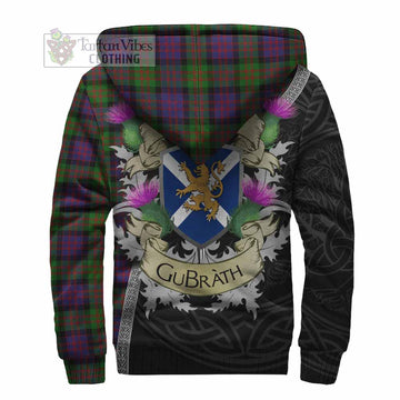 Coull Tartan Family Crest Sherpa Hoodie Lion Rampant Royal Thistle Shield Celtic Inspired - Tartan Vibes Clothing