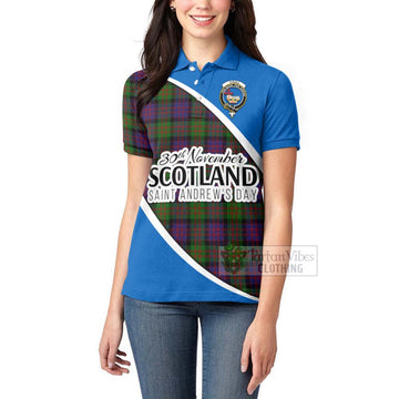 Coull Family Crest Tartan Women's Polo Shirt Celebrate Saint Andrew's Day in Style - Tartan Vibes Clothing