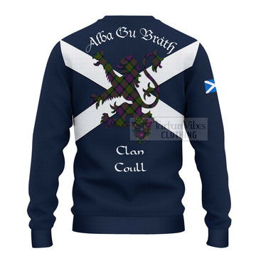 Coull Tartan Lion Rampant Ugly Sweater Proudly Display Your Heritage with Alba Gu Brath and Clan Name - Tartan Vibes Clothing