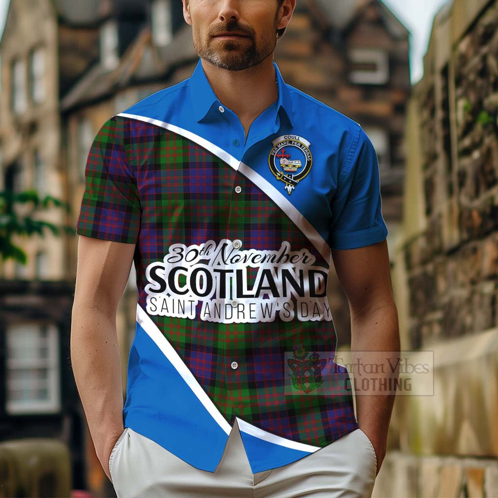 Coull Family Crest Tartan Hawaiian Shirt Celebrate Saint Andrew's Day in Style - Tartan Vibes Clothing