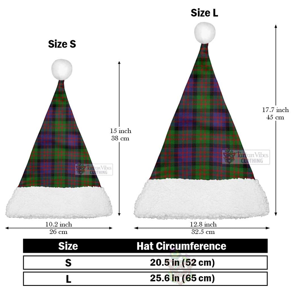 Coull Tartan Christmas Santa Hats Christmas Hat L 25.6in (65cm) - Tartan Vibes Clothing