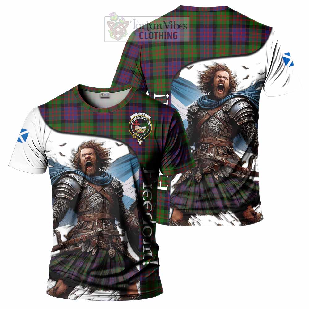 Coull Crest Tartan T-Shirt Inspired by the Freedom of Scottish Warrior