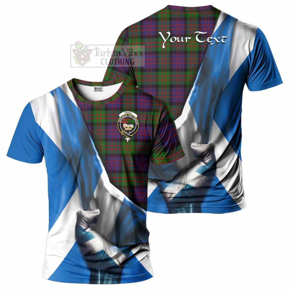 Coull Tartan T-Shirt with Family Crest Scotland Patriotic Style - Tartan Vibes Clothing