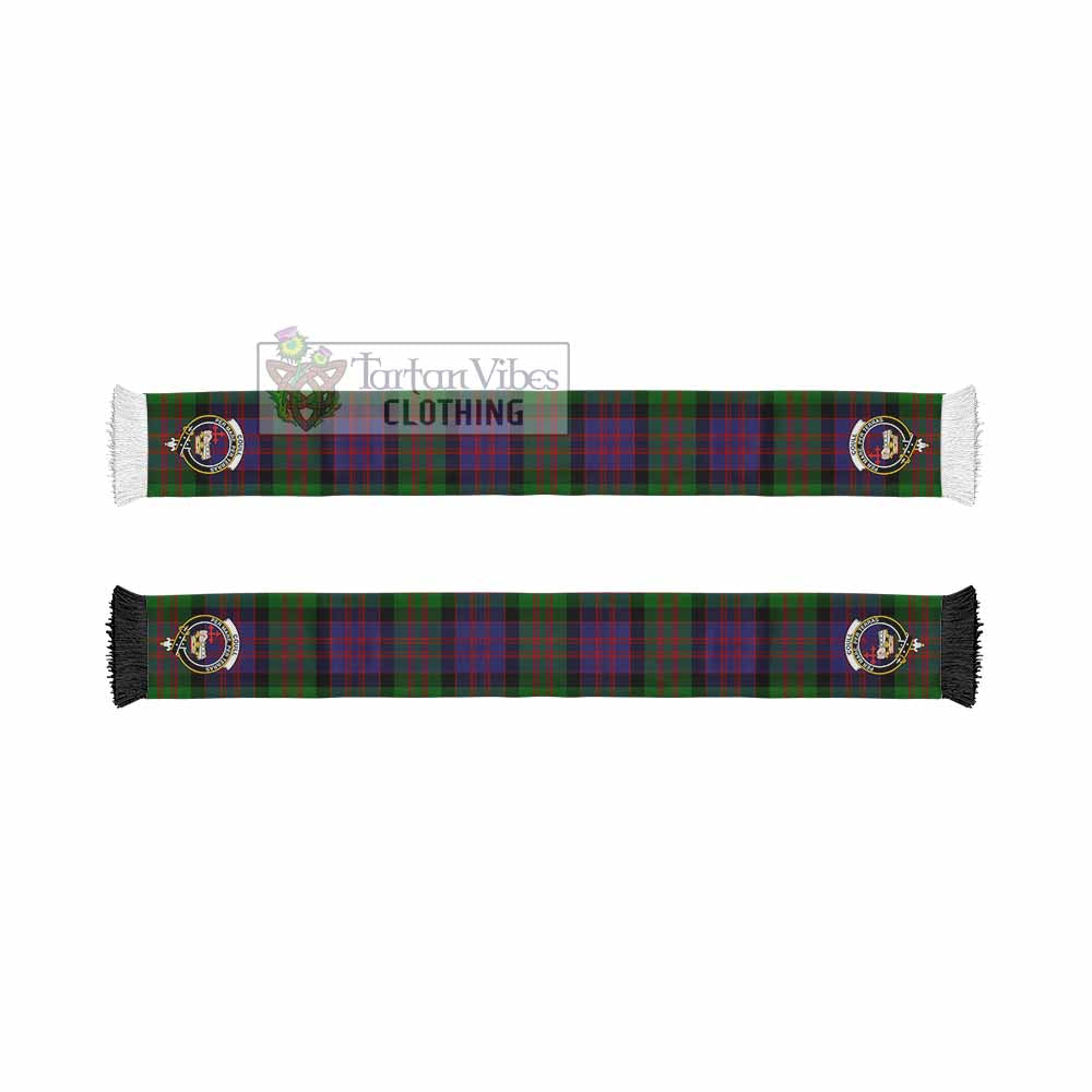 Coull Tartan Ruffneck Scarf with Family Crest - Tartan Vibes Clothing