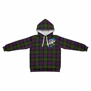 Coull Clan Crest In Me Tartan Kid Hoodie Scotland Flag Style