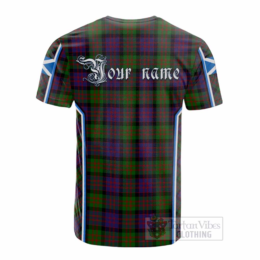 Coull Tartan Crest Cotton T-shirt Scotland Coat of Arm Flag Style - Tartan Vibes Clothing