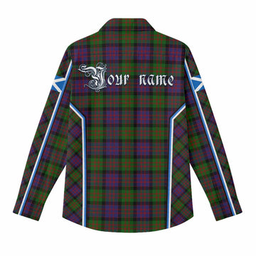 Coull Tartan Crest Women Casual Shirt Scotland Coat of Arm Flag Style - Tartan Vibes Clothing