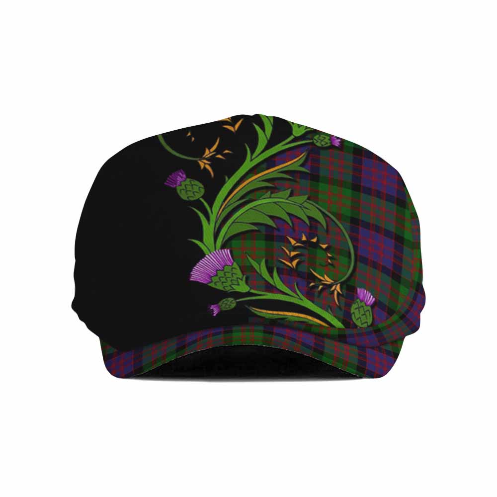 Coull Tartan Flat Cap, Jeff Cap Scottish Thistle Pride Heritage Art Flat Cap - Tartan Vibes Clothing