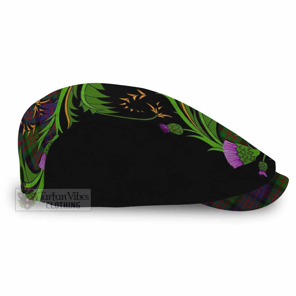 Coull Tartan Flat Cap, Jeff Cap Scottish Thistle Pride Heritage Art - Tartan Vibes Clothing