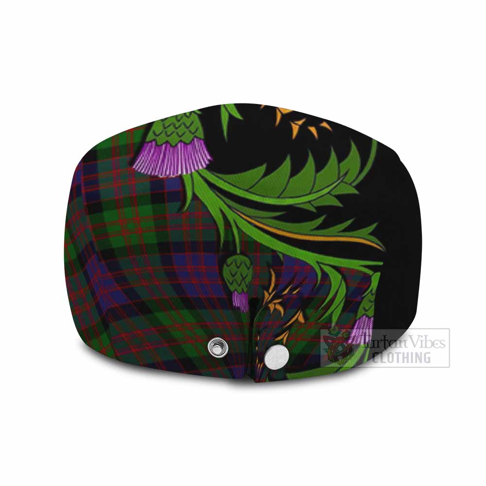 Coull Tartan Flat Cap, Jeff Cap Scottish Thistle Pride Heritage Art - Tartan Vibes Clothing