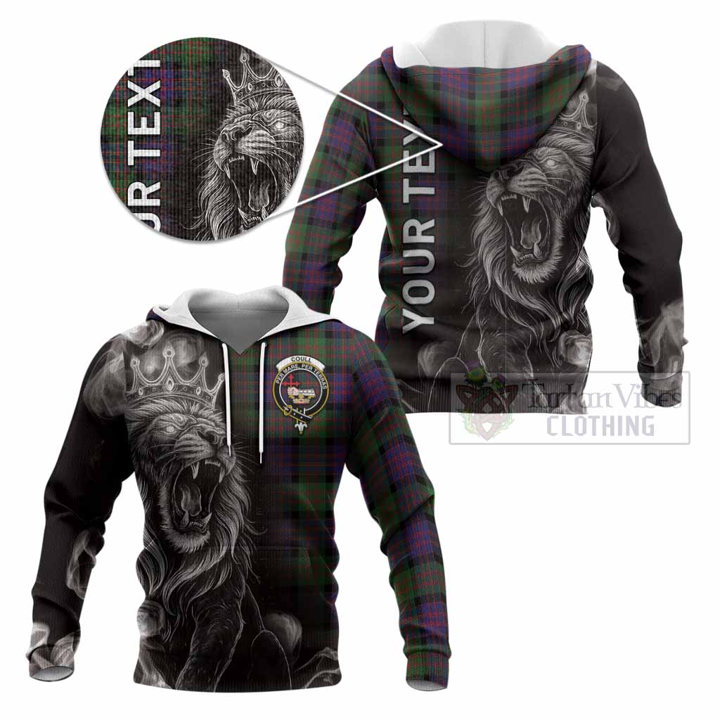 Coull Tartan Knitted Hoodie Roaring Lion Heritage