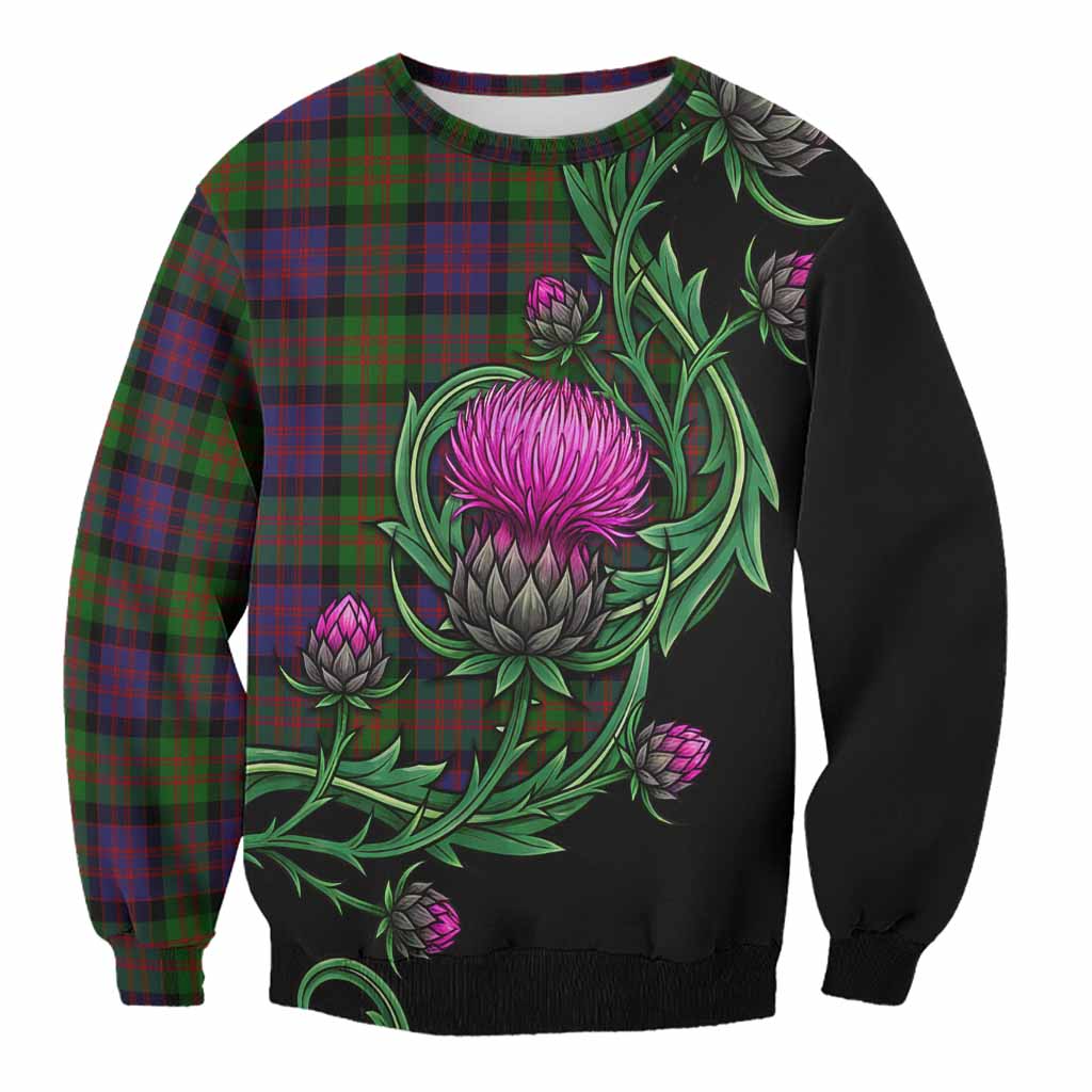 Coull Tartan Sweatshirt Resilient Scottish Thistle Unisex - Tartan Vibes Clothing