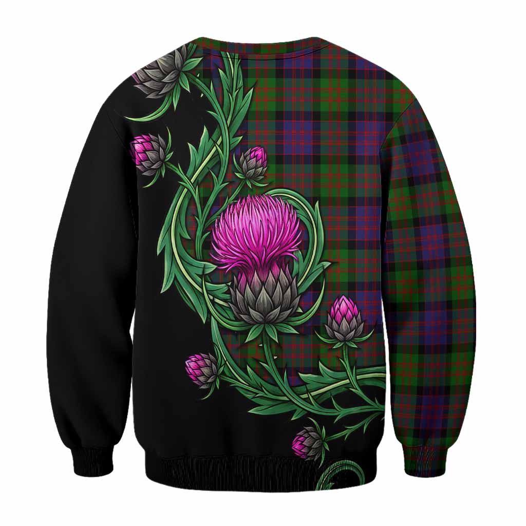 Coull Tartan Sweatshirt Resilient Scottish Thistle - Tartan Vibes Clothing