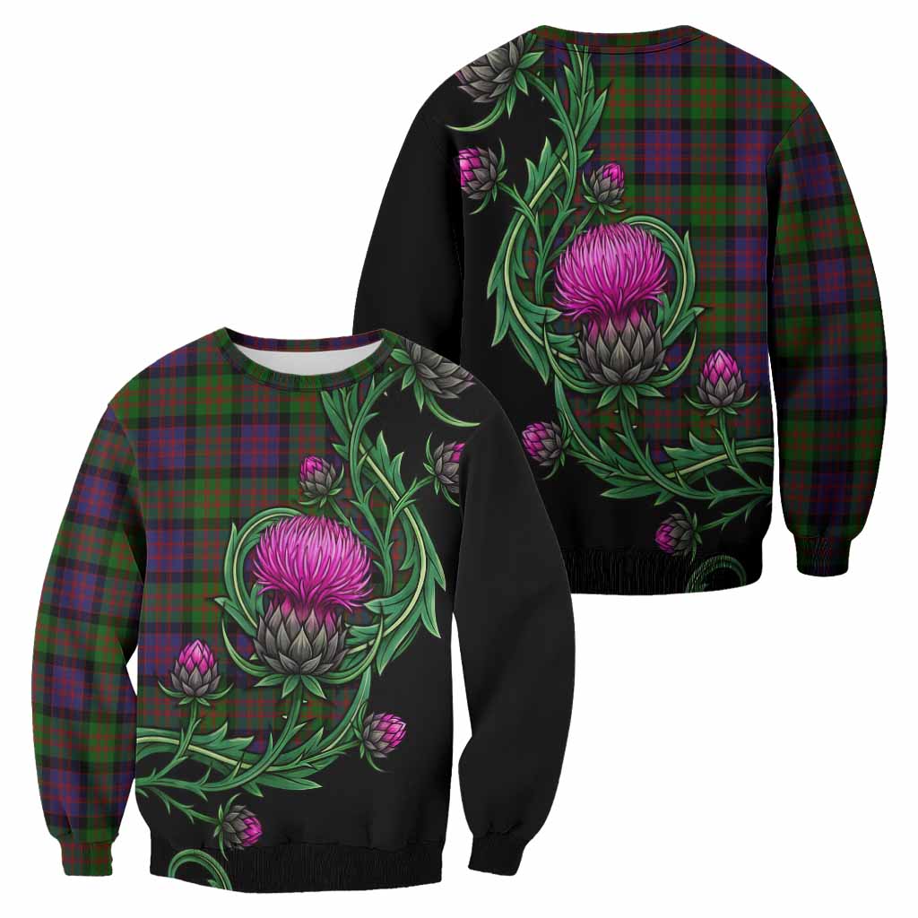 Coull Tartan Sweatshirt Resilient Scottish Thistle - Tartan Vibes Clothing
