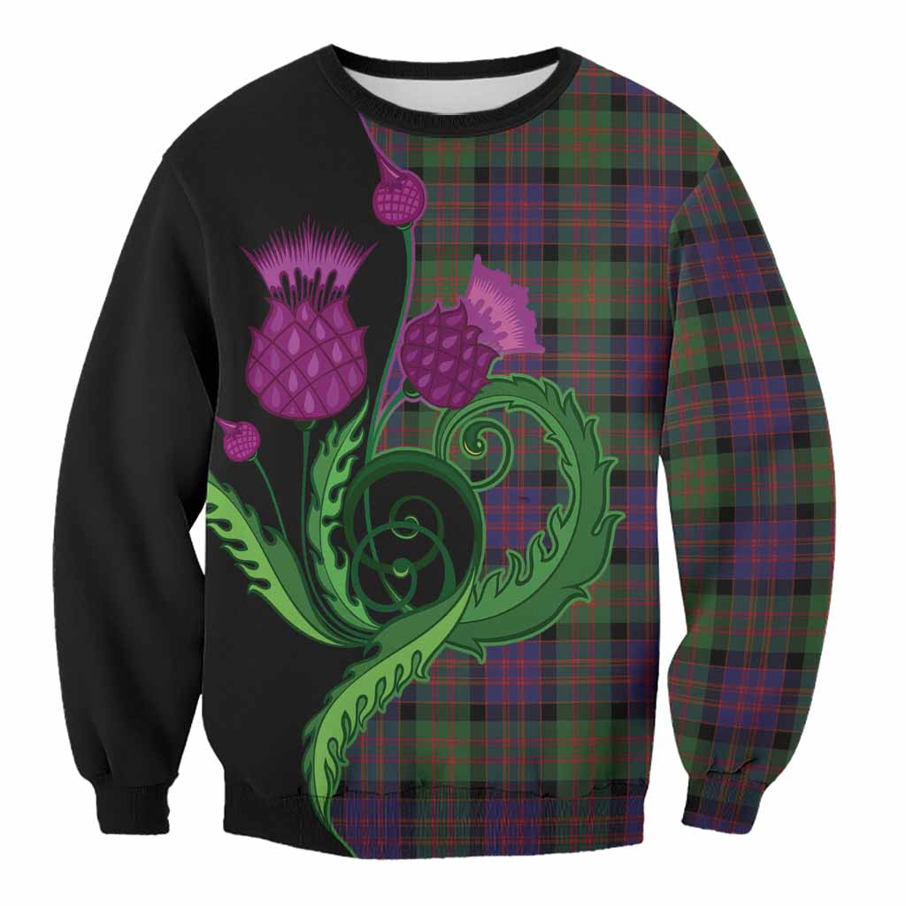 Coull Tartan Sweatshirt Traditional Scottish Thistle