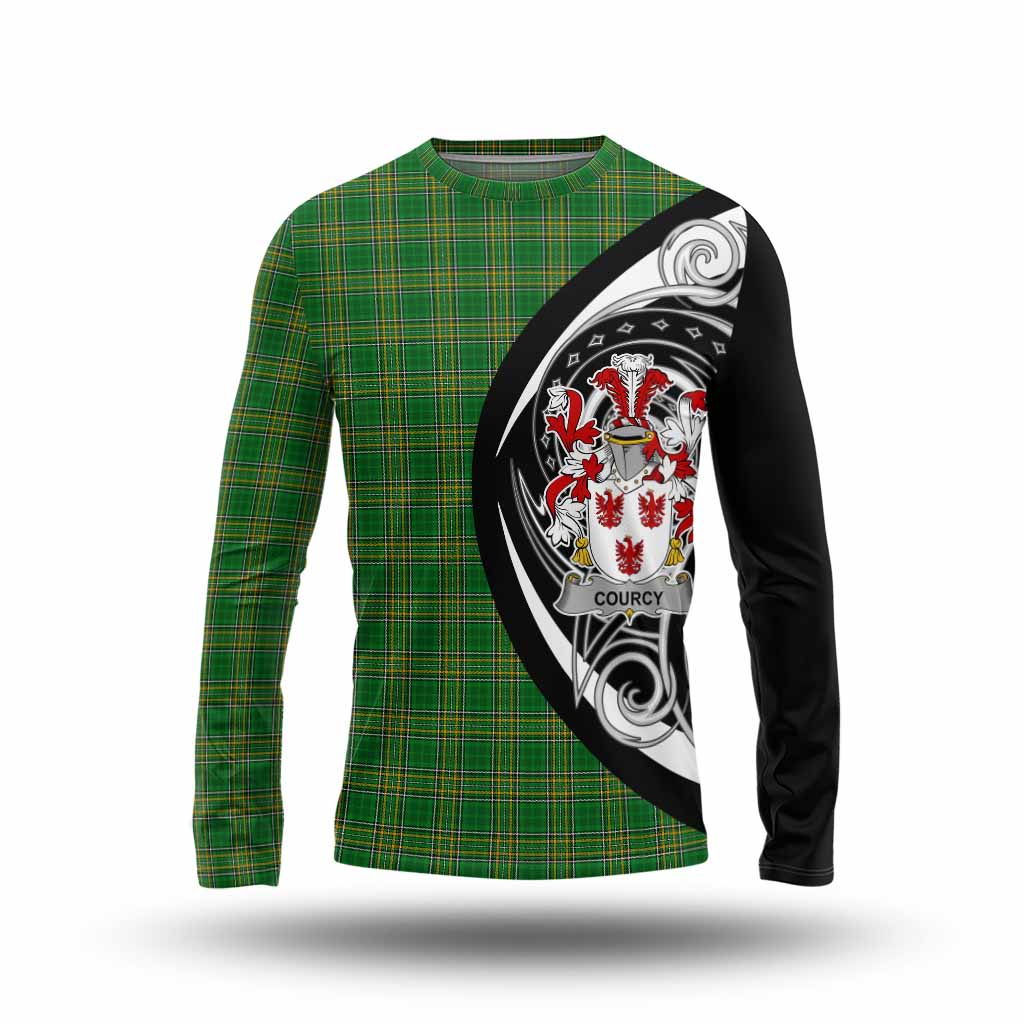 Courcy Irish Clan Long Sleeve T-Shirt Celtic Circle Style Unisex - Tartan Vibes Clothing