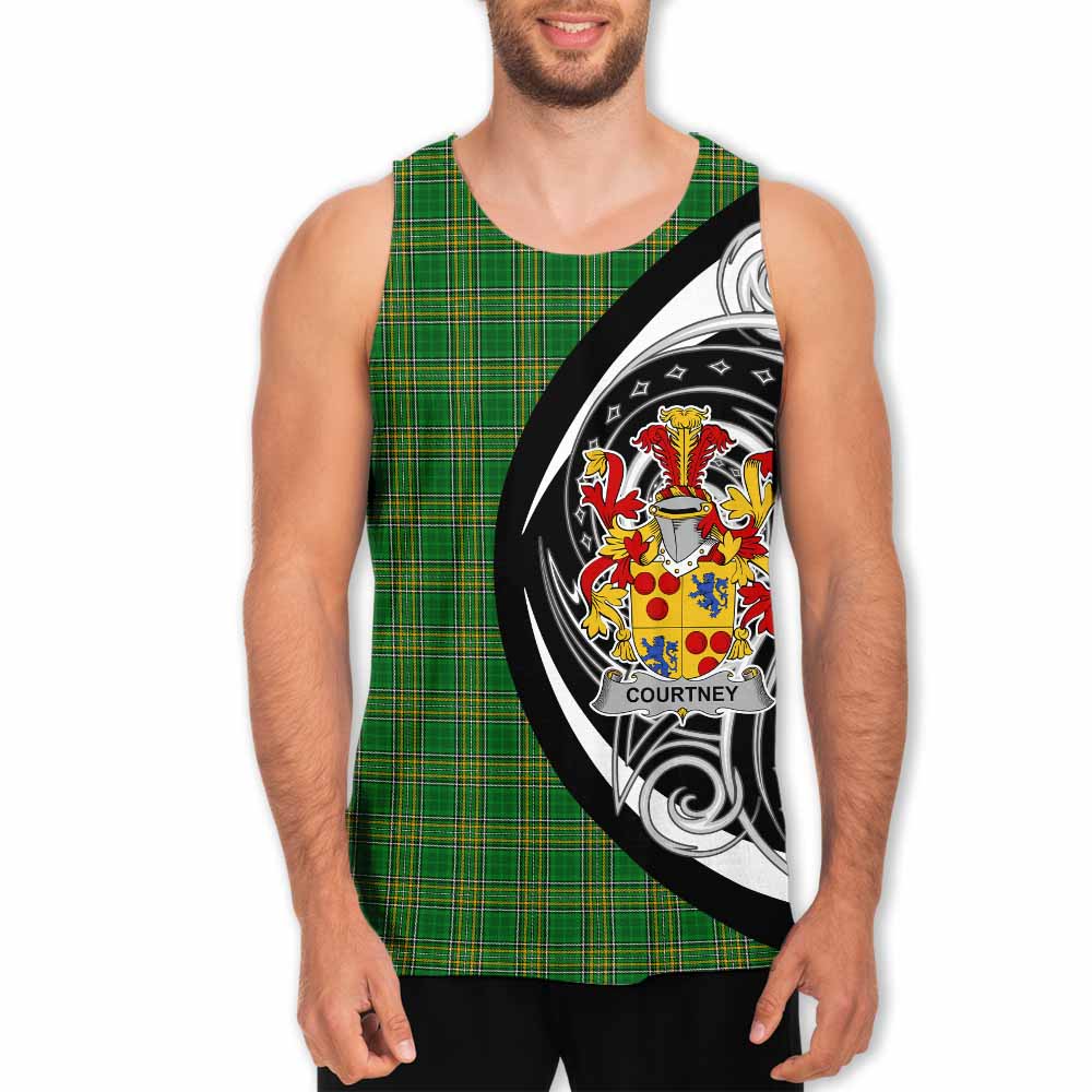 Tartan Vibes Clothing Courtney Irish Clan Men's Tank Top Celtic Circle Style
