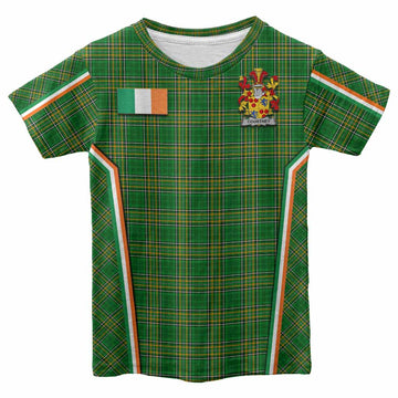 Courtney Irish Clan Coat of Arm Tartan Kid T-shirt Flag Style