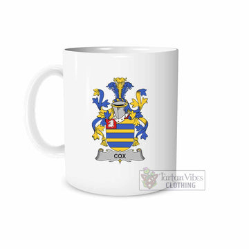 Cox Irish Clan Coat of Arms Ceramic Mug