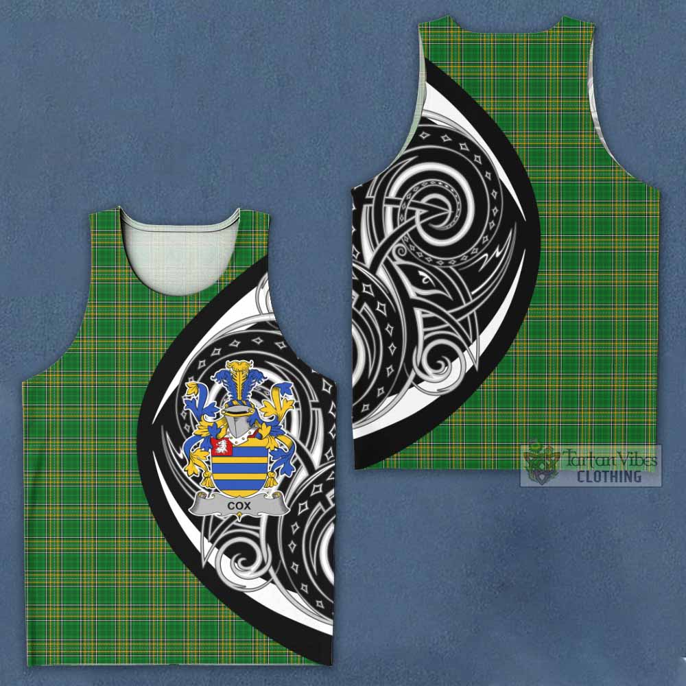 Tartan Vibes Clothing Cox Irish Clan Men's Tank Top Celtic Circle Style