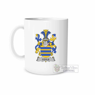 Tartan Vibes Clothing Coyle Irish Clan Coat of Arms Ceramic Mug