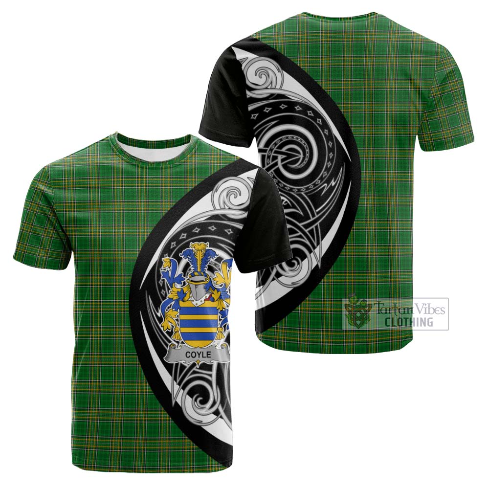 Tartan Vibes Clothing Coyle Irish Clan Cotton T-shirt Celtic Circle Style