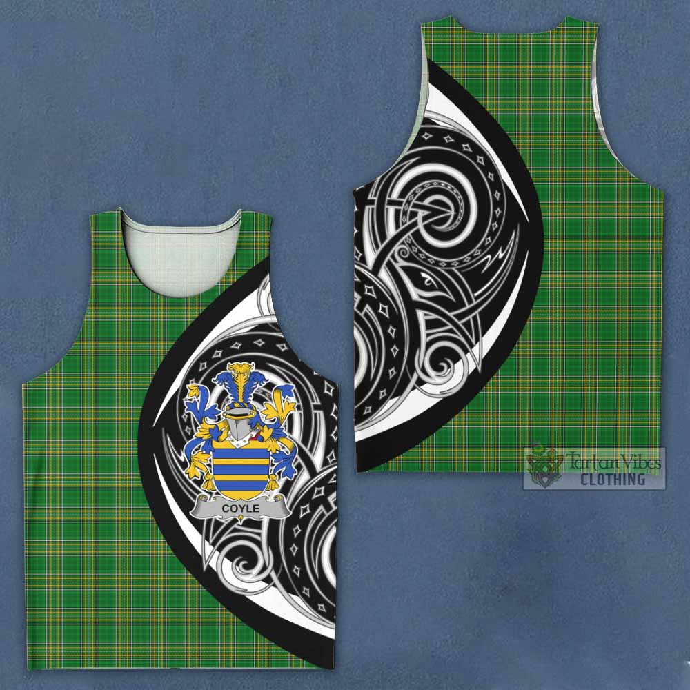 Tartan Vibes Clothing Coyle Irish Clan Men's Tank Top Celtic Circle Style