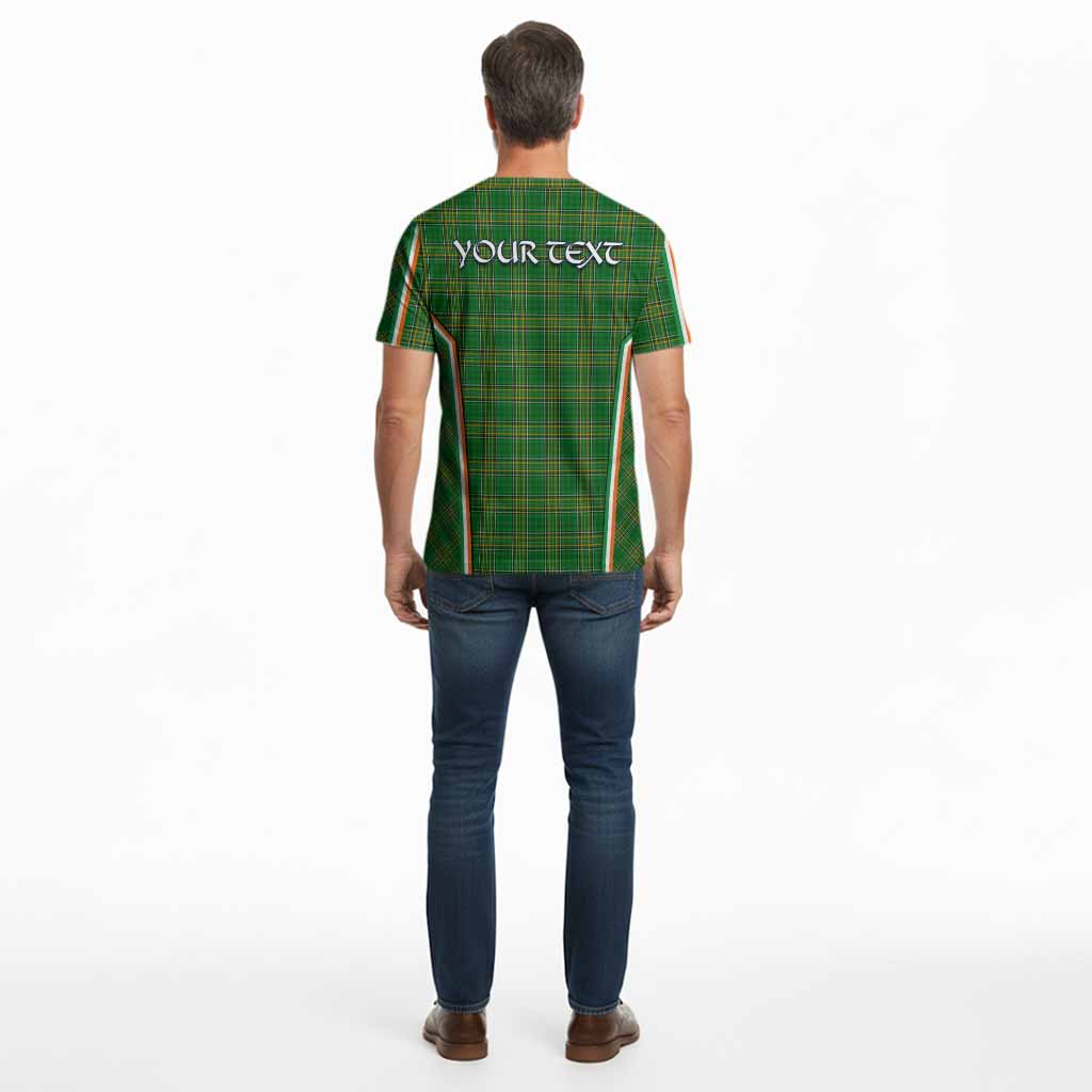 Coyne Irish Clan Coat of Arm Tartan Cotton T-shirt Flag Style