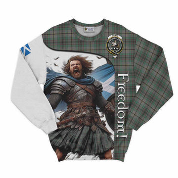 Craig Crest Tartan Sweatshirt Inspired by the Freedom of Scottish Warrior
