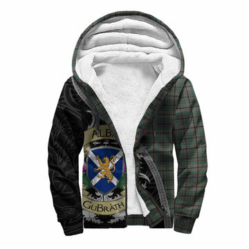 Craig Tartan Family Crest Sherpa Hoodie Lion Rampant Royal Thistle Shield Celtic Inspired