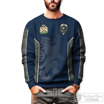 Craig Tartan Sweater with Family Crest and Lion Rampant Vibes Sport Style