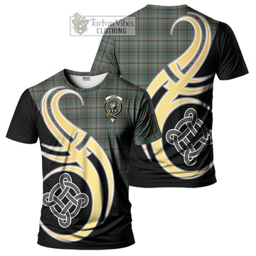 Tartan Vibes Clothing Craig Tartan T-Shirt with Family Crest and Celtic Symbol Style