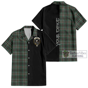 Craig Tartan Short Sleeve Button Shirt with Family Crest and Half Of Me Style Kid - Tartanvibesclothing Shop