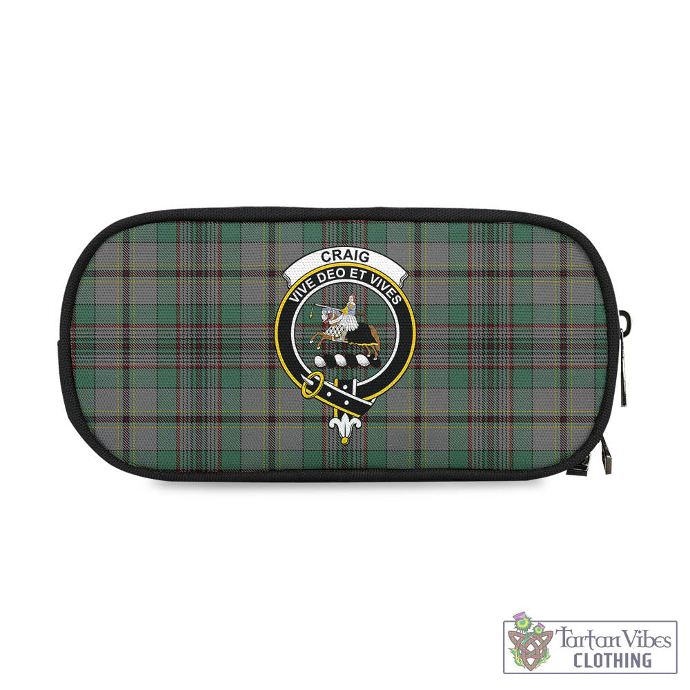 Tartan Vibes Clothing Craig Tartan Pen and Pencil Case with Family Crest