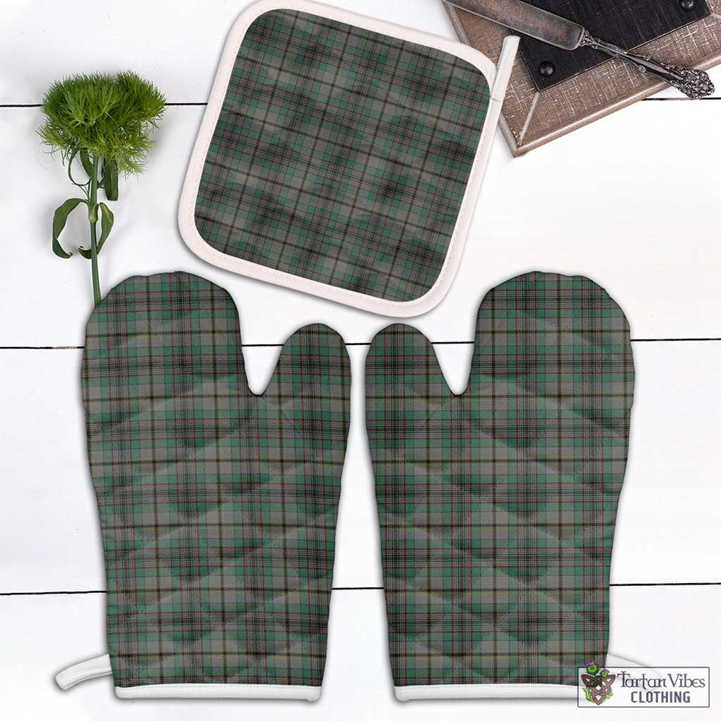 Craig Tartan Combo Oven Mitt & Pot-Holder Combo 1 Oven Mitt & 1 Pot-Holder White - Tartan Vibes Clothing