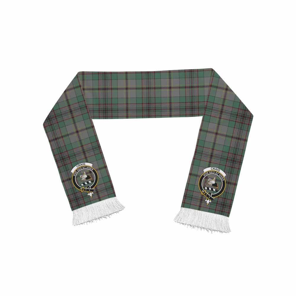 Tartan Vibes Clothing Craig Tartan Ruffneck Scarf with Family Crest