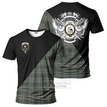 Craig Tartan T-Shirt with Family Crest and Military Logo Style Kid's Shirt - Tartanvibesclothing Shop