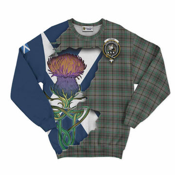Craig Tartan Family Crest Sweatshirt Scottish Thistle Celtic Inspired