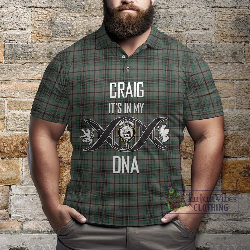 Craig Tartan Polo Shirt with Family Crest DNA In Me Style Kid - Tartanvibesclothing Shop