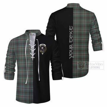 Craig Tartan Ghillie Kilt Shirt with Family Crest and Half Of Me Style