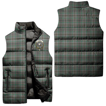 Craig Tartan Sleeveless Puffer Jacket with Family Crest