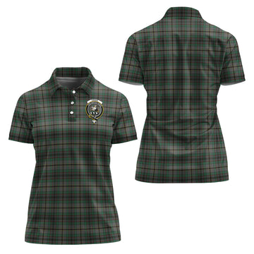 Craig Tartan Polo Shirt with Family Crest For Women