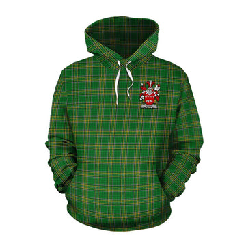Craig Irish Clan Tartan Cotton Hoodie with Coat of Arms Pullover Hoodie XS - Tartan Vibes Clothing