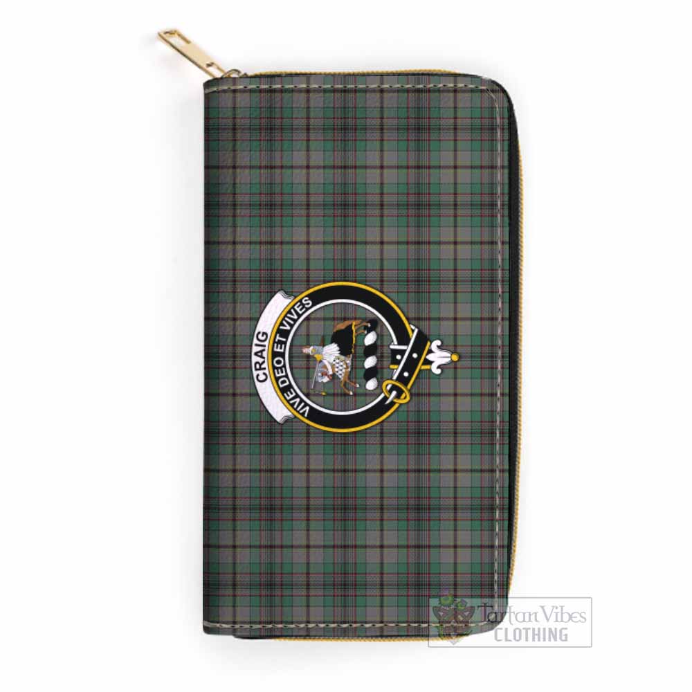 Tartan Vibes Clothing Craig Tartan Women's Leather Wallet with Family Crest